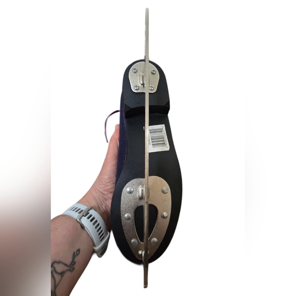 Vintage Disney Hannah Montana Ice Figure Skates Girls 6 Purple Glitter - Picture 6 of 11